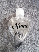 Load image into Gallery viewer, Refillable Heart Shaped Bottle Keyring
