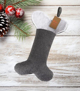 Deluxe Plush Charcoal Bones Stocking