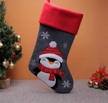 Red Top Penguin Stocking