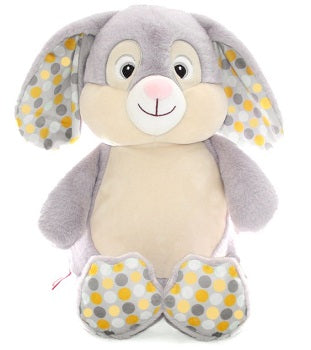 Grey Bunny Polka Dot