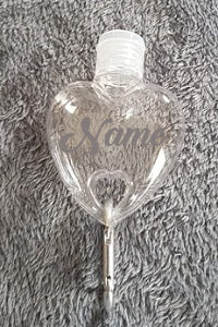 Refillable Heart Shaped Bottle Keyring