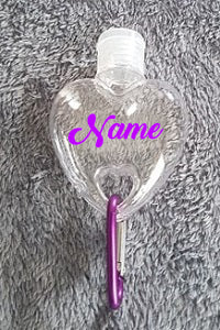 Refillable Heart Shaped Bottle Keyring