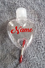 Load image into Gallery viewer, Refillable Heart Shaped Bottle Keyring