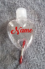 Load image into Gallery viewer, Refillable Heart Shaped Bottle Keyring