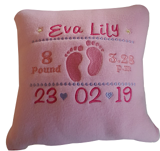 Birth Announcement Cushion