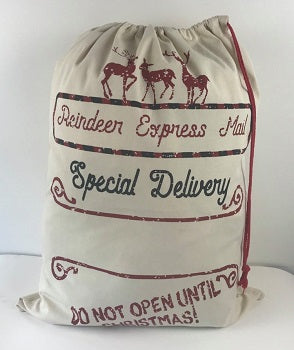 Reindeer Express Mail Sack