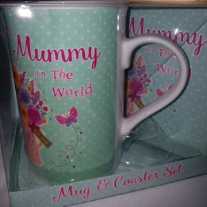 Best Mum In The World Mug & Coaster Set