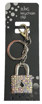 Bling Padlock Keyring