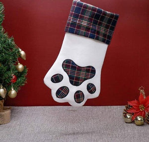 Tartan Paw Stocking