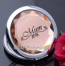 Load image into Gallery viewer, Crystal Compact Mirror